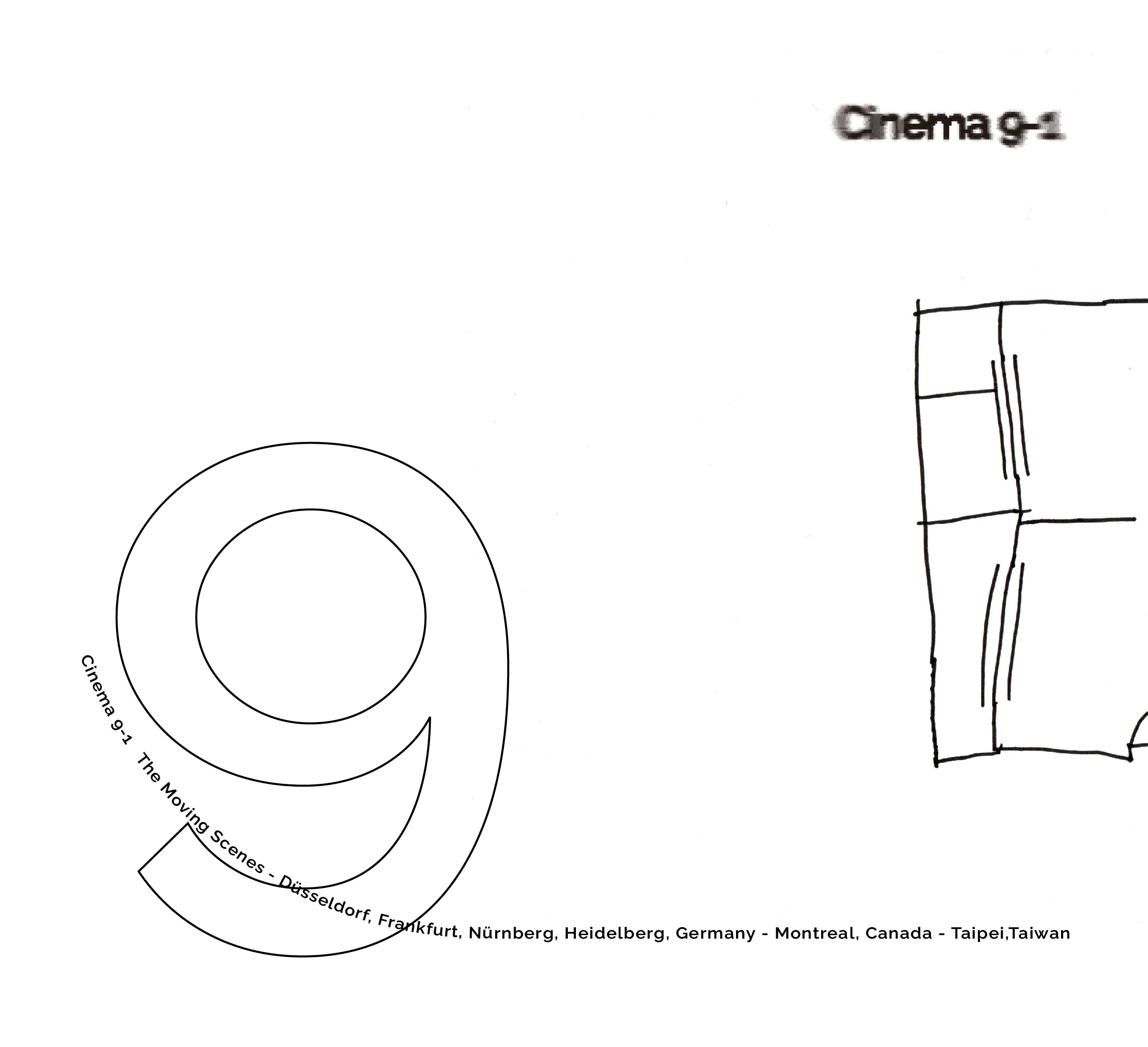 Exhibition 'Cinema 9-1' poster, Countdown day 9.